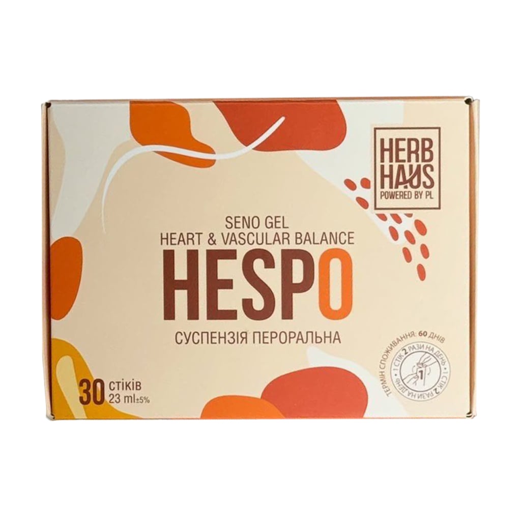 Комплекс Підтримка серця та судин HERB HAUS HespO Heart &amp; Vascular в стіках, 30*23 мл